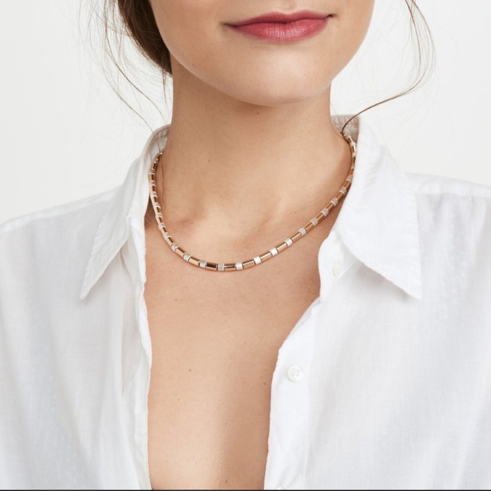 Roxanne Assoulin Womens Jaquard U Tube Necklace